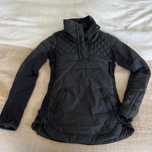 Down half-zip running jacket